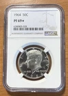 1964 Kennedy Silver Half Dollar 50C Proof NGC PF 69 * Exceptional eye appeal!
