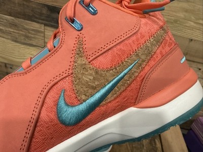Nike Zoom Lebron Nxxt Gen Ampd Miami Mineral Blue-Wild Mango Sz 12