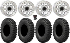 System 3 SB-7 15" Wheels Mh (6+1) 33" MotoCrusher Tires Polaris Sportsman / RZR