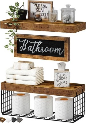 Estantes de baño sobre el inodoro - Almacenamiento de papel higiénico, decoració