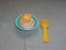 Vintage Fisher Price Mashed Potatoes Butter Spread Pat Play Food Fun with Food