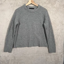 Jenni kayne Knit Cashmere Sweater Womens Size Small Gray Casual