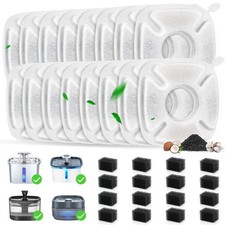 32 Pack Cat Water Fountain Filters, 16 Pcs Replacement Cats Fountain Filters ...