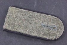 German WWII Army Engineer Enlisted Shoulder Board &ndash; OD Green with Black Piping