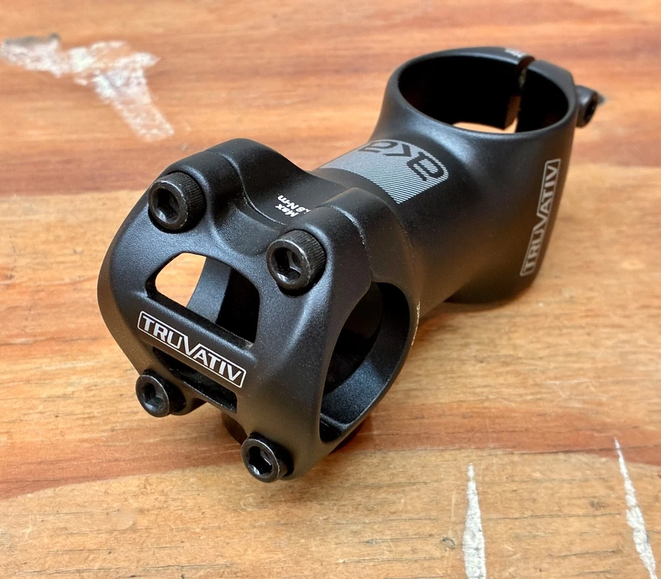 Nova TruVativ AKA 1,5 polegadas haste preta 80mm +/-5º grau 31,8 liga sem rosca - Imagem 2 de 4