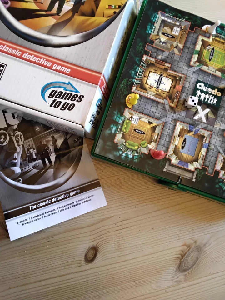 Cluedo Board Game - Compact Size, Travel, Parker Games To Go - Complete Set - 8+ - Image 4 of 4