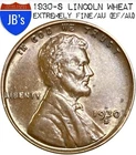 1930-S Lincoln Wheat Cent Penny 1c - EXTREMELY FINE/AU (EF/AU)