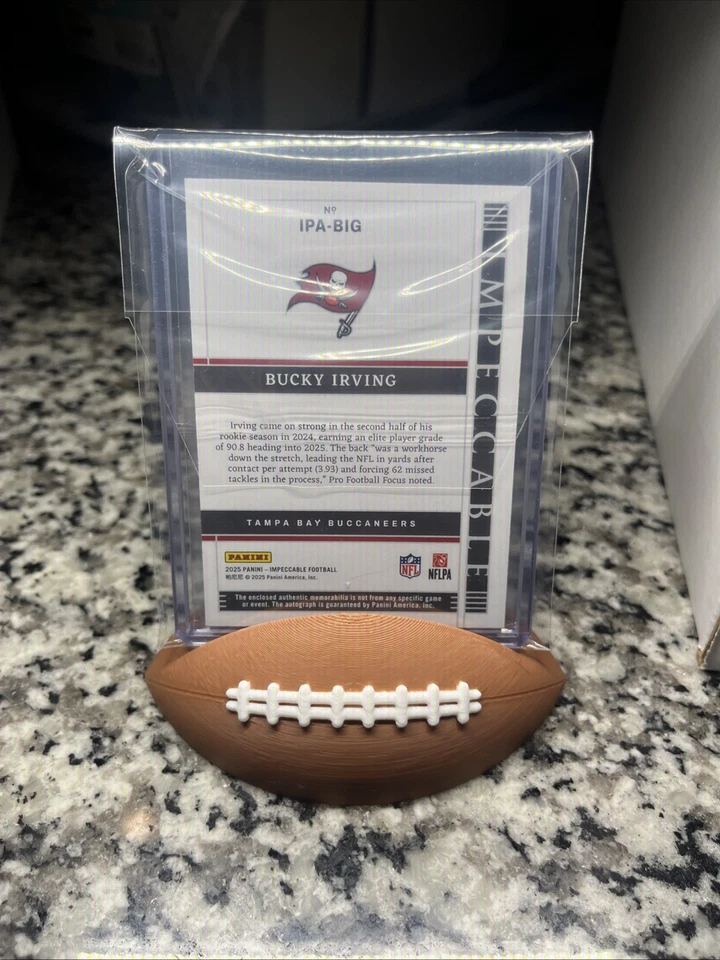 2025 Panini Impeccable - Bucky Irving Immense  Patch Autos /49 - Image 2 of 3
