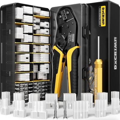Standard .093'' (5.03mm) Connector Crimping Tool Kit with Pin Extractor, 2/3/4...