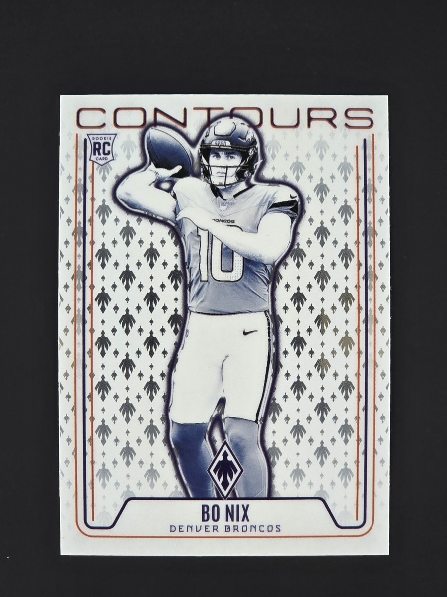 Bo Nix 2024 Panini Phoenix NFL RC Contours Rookie #CON-BNX Broncos