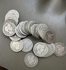 Full roll (40) - $10 Face Value - Barber Liberty Head Quarters - 90% Silver