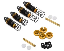 Koswork Team Associated RC10 Aluminum 12mm Big Bore Shocks Set (Black/Gold)