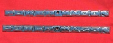 Vintage Drivers Condition Power Wagon 1972-78 Dodge Ram Hood Emblem Set 3495698 Vintage Drivers Condition Power Wagon 1972-78 Dodge Ram Hood Emblem Set 3495698