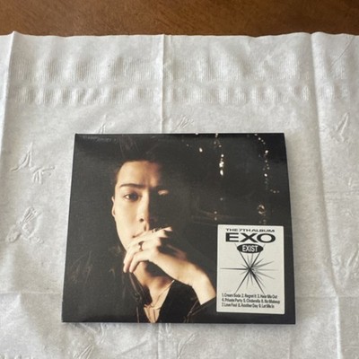 EXO EXIST CD Album K-Pop Cardboard Sleeve Black Cover Art
