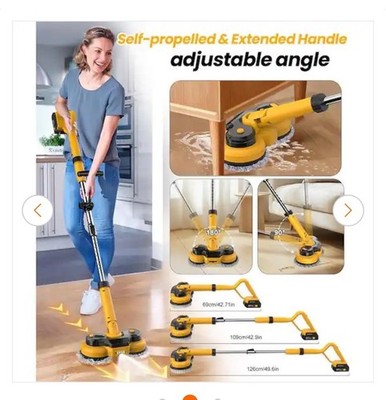 6000mAh Battery Cordless Electric Mop 800RPM Electric Power Scrubber & Mop ONLY