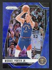 Michael Porter Jr. 2024-25 Panini Prizm Blue Wave Base /125 #29