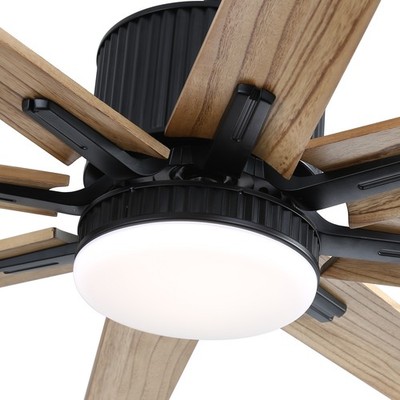 Sofucor 76-Inch Industrial Ceiling Fan Smart with Remote/APP Control 8 Blades  