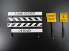 Vintage 1950's Original Tonka Toys Hi-Way Metal Road Signs    Parts / Restore