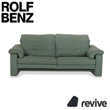 Rolf Benz 4000 Stoff Zweisitzer Grün Blau manuelle Funktion Sofa Couch