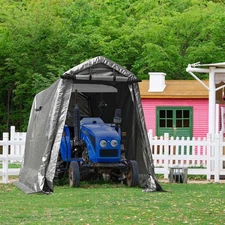 6x8 Ft Portable Storage Shed Shelter Garage Carport Canopy Outdoor Motorcycle