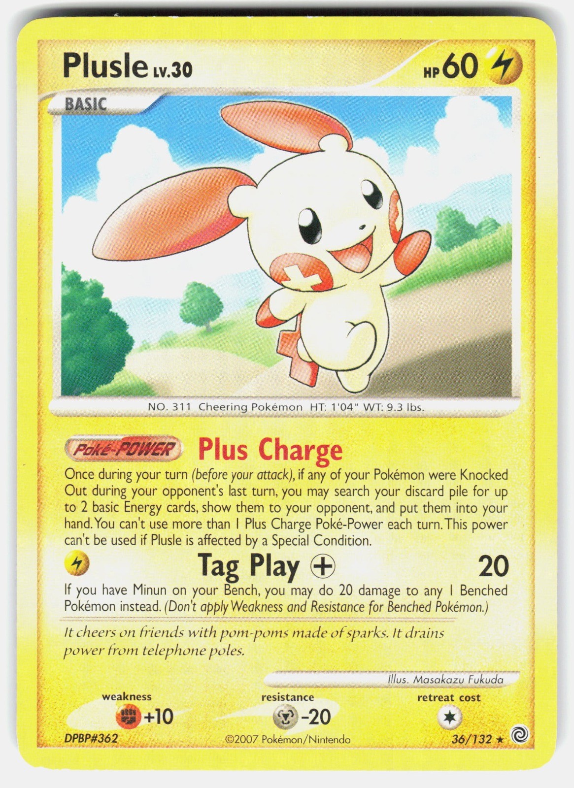 Plusle Rare Secret Wonders 36/132 MP