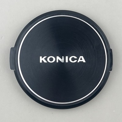 Konica Genuine 55mm Snap On Black / Silver Front Camera Lens Cap