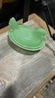 Jadeite Green Milk Glass Hen On Nest Candy Dish Vintage