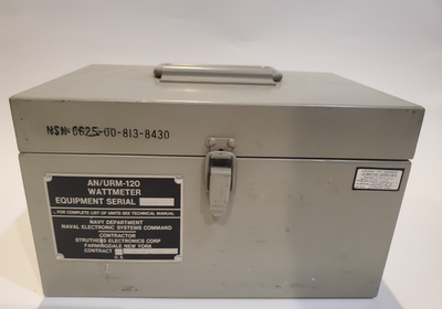 RARE US NAVY AN/URM-120 RF WATTMETER Complete w/ Manual and
