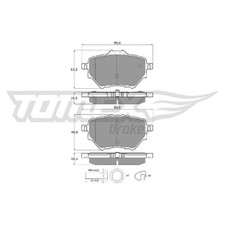 Satz Bremsbeläge Bremsklötze hinten für Opel Corsa F P2JO Grandland X id62998