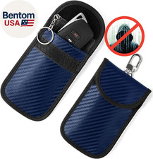 Upgraded Faraday Bag for Key Fob 2 Pack , Premium Faraday Key Fob Protector  Ca