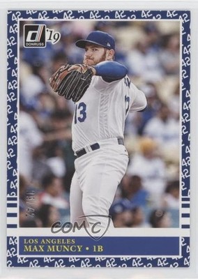 2019 Donruss Retro 1985 Variation 42 Tribute 9/42 Max Muncy (Throwing) #211 0e1