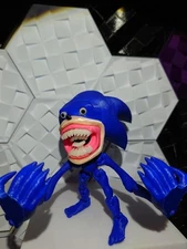 Shin Sonic Large long Articulated Fidget toy glow in the dark