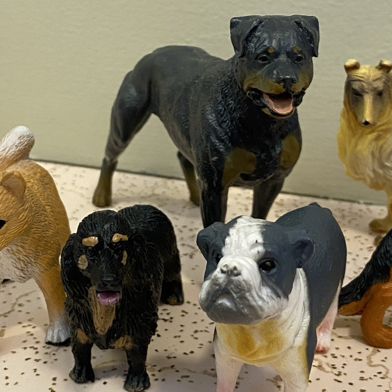 Toy Dog Figures lot of 6