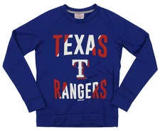 Outerstuff MLB Youth/Kids Boys Texas Rangers Performance Fleece Sweatshirt, Blue