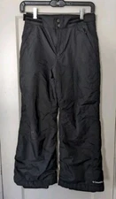 Columbia Bugaboo Snow Pants Outgrown Ski Kids Youth Size M 10-12 Black Snowboard