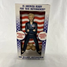 2007-The Hillary Clinton 9" Nutcracker Stainless Steel Thighs! Gag Gift