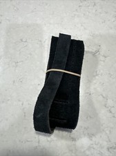 Planet Waves Vented Leather Guitar Strap, Black Suede