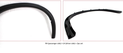 Fender Molding opening Arch Flare 2pc RH LH set for 2018-24 Outlander Sport RVR - Picture 3 of 13