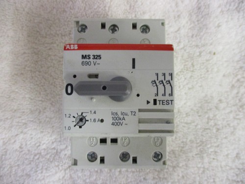 ABB Manual Motor Starter 1-1,6A AC3 MS325 MS 325 #2