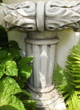 STEIN SÄULE BASIS SOCKEL SCHLOß GARTEN PARK WOHNRAUM antik alt Barock Rokoko