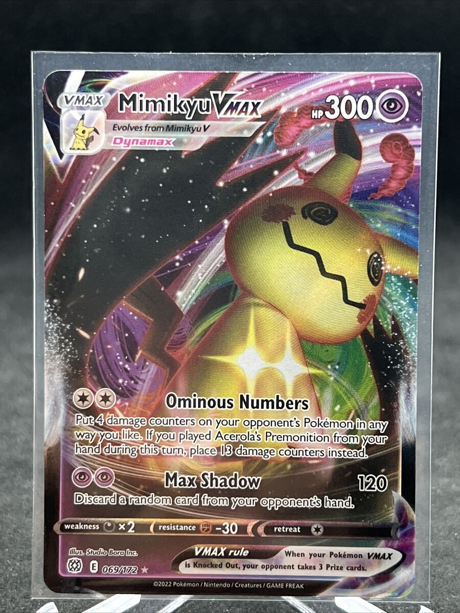 Mimikyu V & Vmax 069/172 Estrelas brilhantes – Lote de cartas