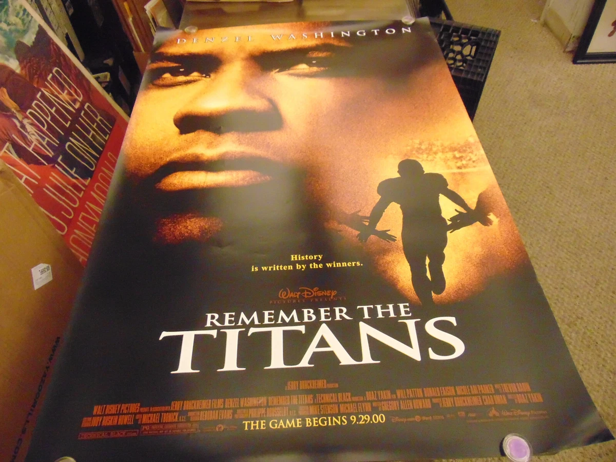 REMEMBER THE TITANS ORIG ONE SHEET MOVIE POSTER DENZEL WASHINGTON