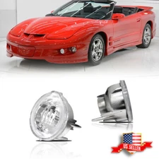 Front Turn Signal Light Lamps For 1998-2002 Pontiac Firebird Clear Lens LH & RH