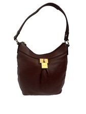Borsa a mano Calvin Klein borsa a mano in pelle bordeaux vino borsa a tracolla tote borsetta