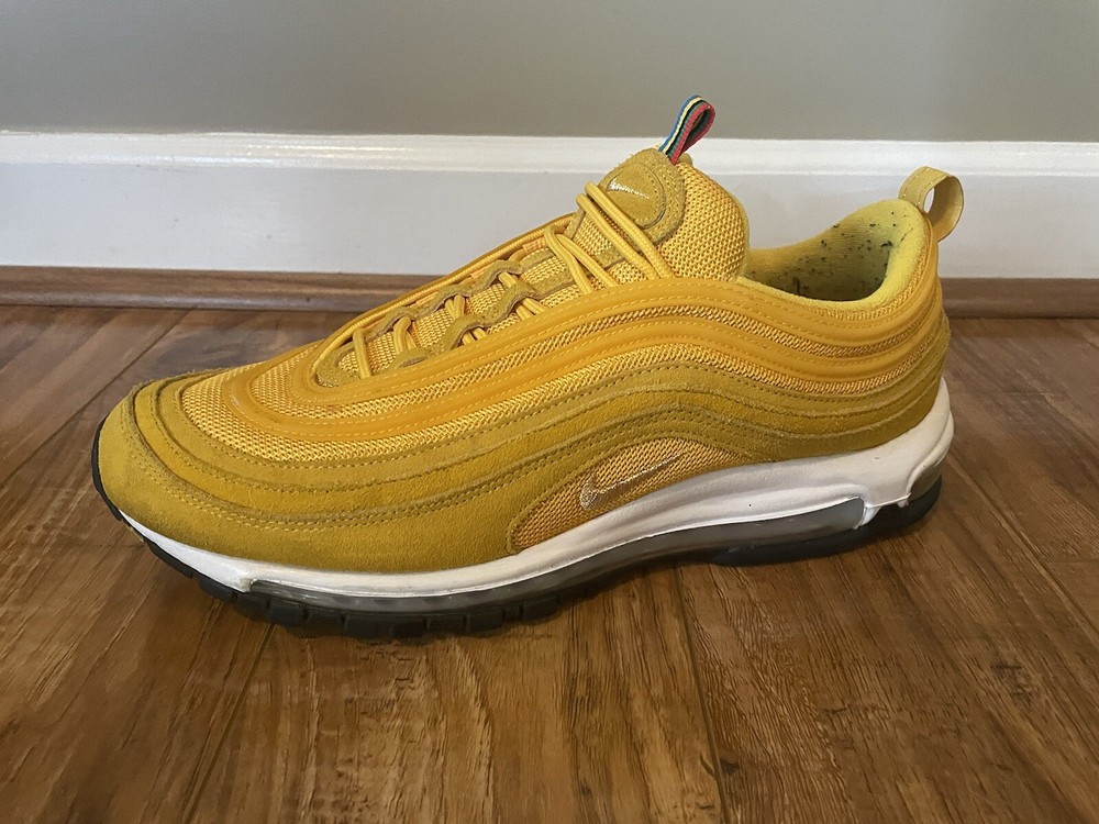 Nike Air Max 97 Olympic Rings Gold Yellow Mens Sneakers Size 12
