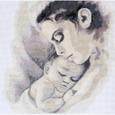 Abris Art Kreuzstich Set ''Die Wärme der Mutterschaft'', Zählmuster, 30x30cm