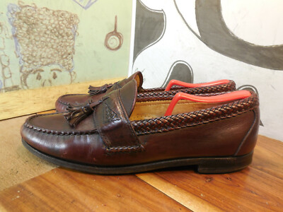 Allen Edmonds • Men\'s  brown tassel loafer shoes 10D Allen Edmonds Maxfield Mens Tassel Loafers Brown 47717, Sz  main image 4