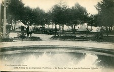 France Camp de Coetquidan Co�tquidan - Le Bassin du Mess et vue des Tentes PPC