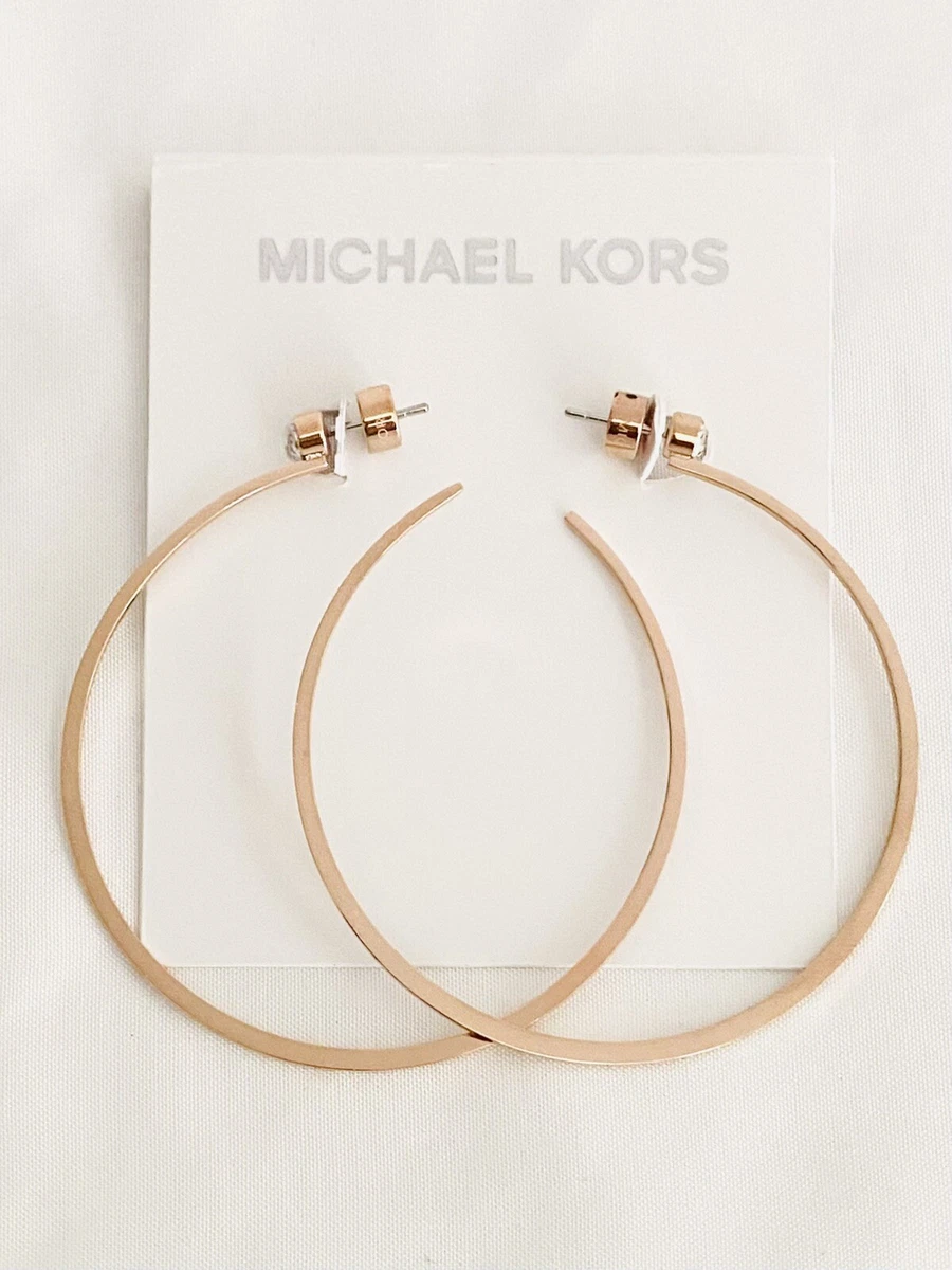 Michael kors sales large hoop earrings