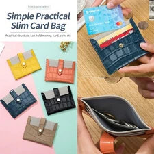 Womens Mini Wallet Credit Card Holder Leather RFID Blocking Coin Pocket Purse US